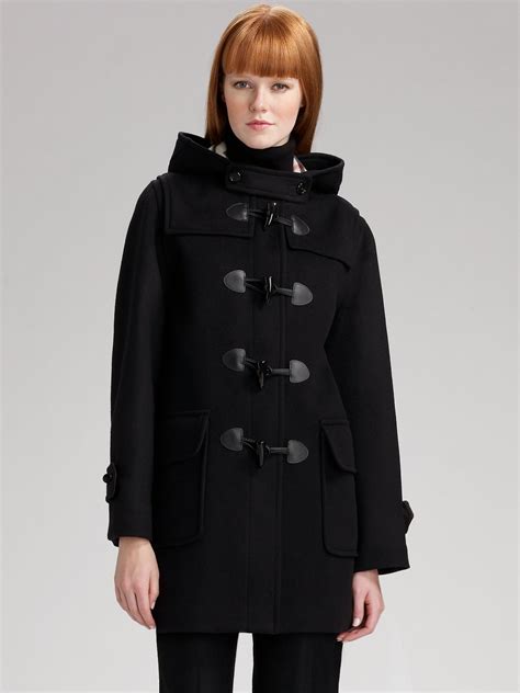 burberry wool duffle coat with hood|Burberry duffle coat sale.